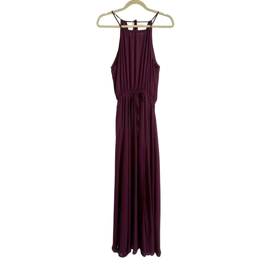 Lulus Purple Long Slit Dress Small